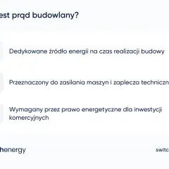 Prąd budowlany to dedykowane źródło energii na czas budowy, zasilające maszyny i zaplecze techniczne. Jest wymagany przez prawo dla inwestycji komercyjnych.