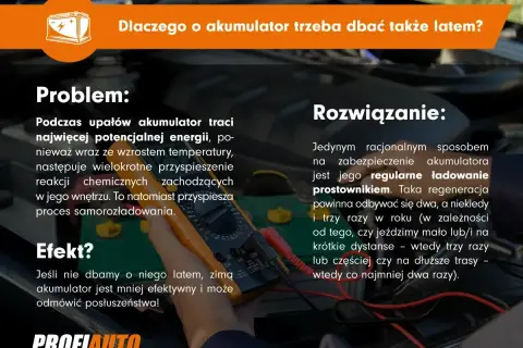 Regularne ładowanie prostownikiem to klucz do ochrony akumulatora latem. Zapobiega to jego samorozładowaniu i zapewnia sprawność zimą.