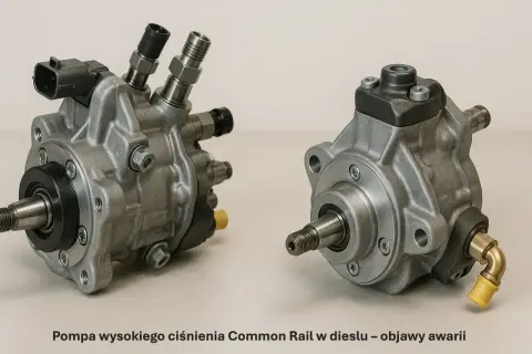 Dwie pompy Common Rail. Zapowietrzona pompa co objawy to m.in. nierówna praca silnika, problemy z rozruchem, gaśnięcie.