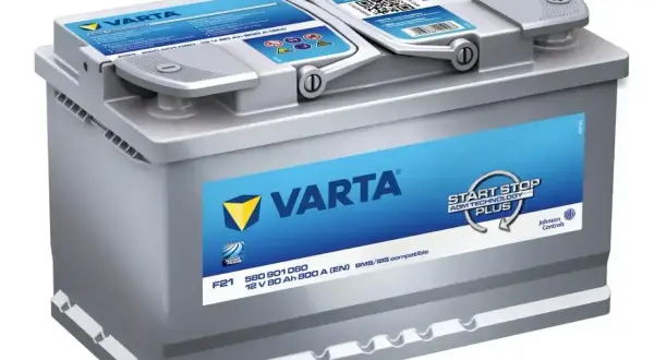 Akumulator samochodowy Varta AGM, 12V 80Ah 800A. Idealny do systemów Start-Stop.