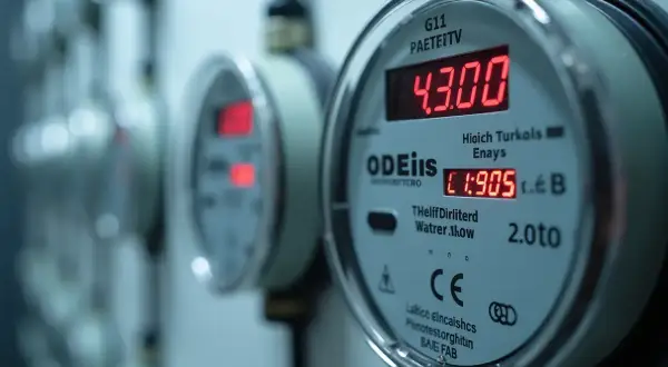 Cyfrowy licznik prądu G11 z odczytem 4.300. Pozwala to łatwo sprawdzić zużycie energii.