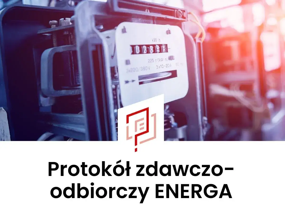 Stary licznik energii elektrycznej, gotowy do przepisania. Protokół zdawczo-odbiorczy ENERGA.