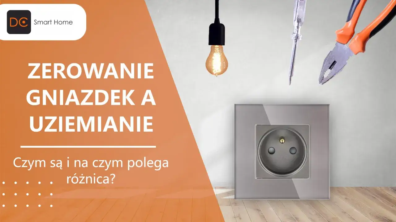 Zerowanie gniazdek i uziemianie – kluczowe dla bezpieczeństwa. Narzędzia elektryczne i gniazdko w tle.