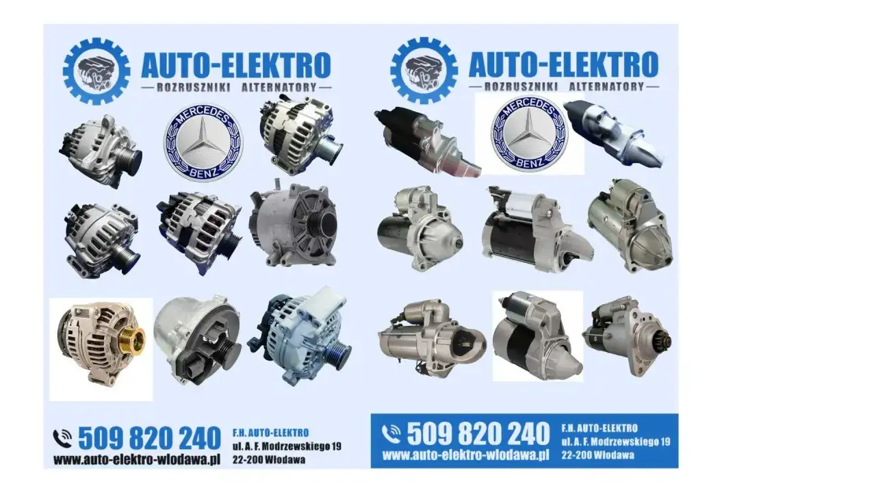 Chcesz wiedzieć, ile kosztuje regeneracja alternatora? AUTO-ELEKTRO oferuje rozruszniki i alternatory. Zadzwoń: 509 820 240.